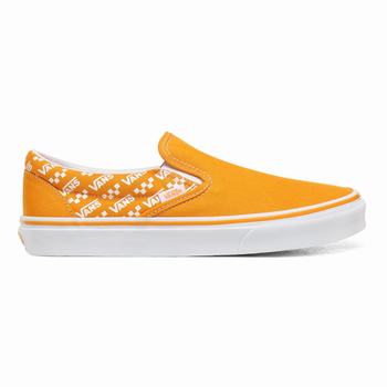 Vans Logo Repeat Classic - Miesten Slip-on kengät - Keltainen/Valkoinen